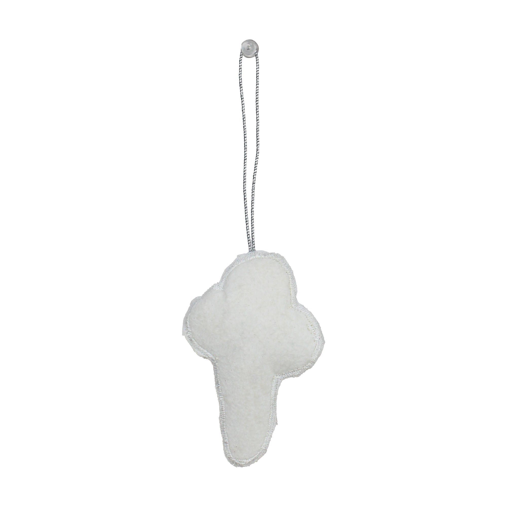 Set of 3 Beaded Softy Shaped Christmas Ornament